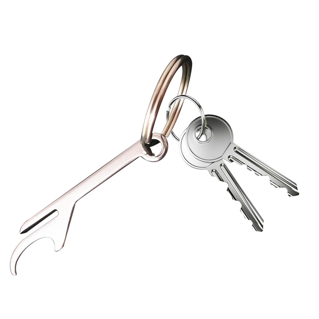 Pocket Bottle Opener Keyring, Bottle Opener Keychain Small Beer Opener Mini Keyring Bottle Opener for Daily or Home Use