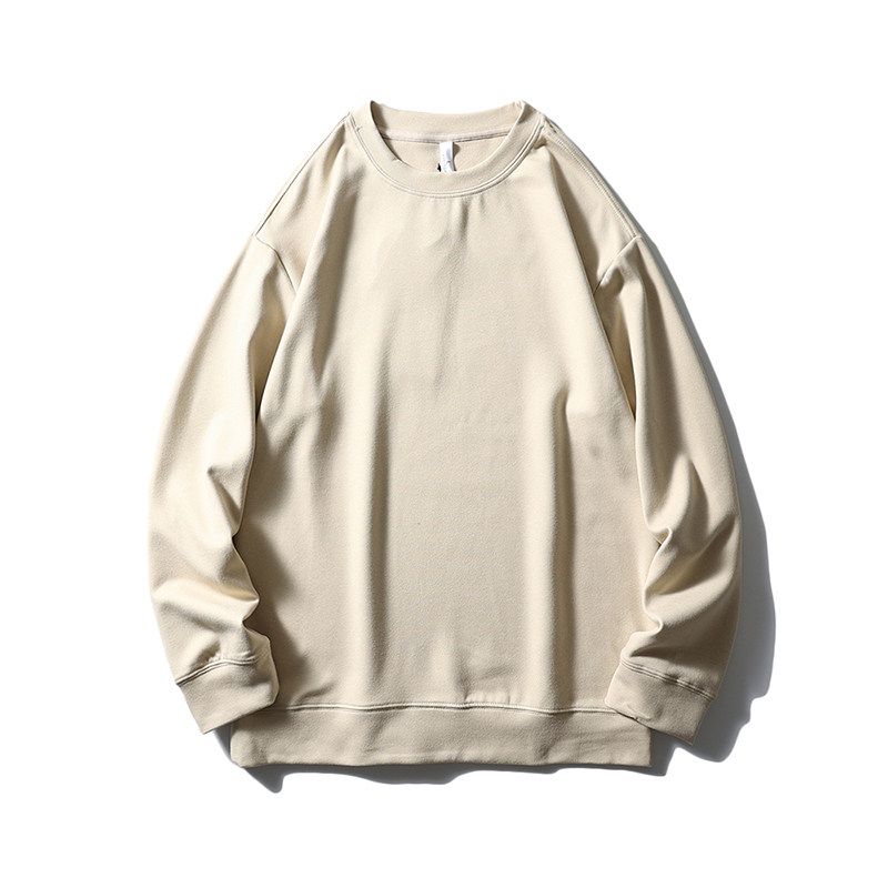 Dralon Sweatshirt Men Long Sleeves Fleece-lined Thickened 2024 New Arrival Spring and Autumn Bottoming Shirt Export Men's Clothing Outwear