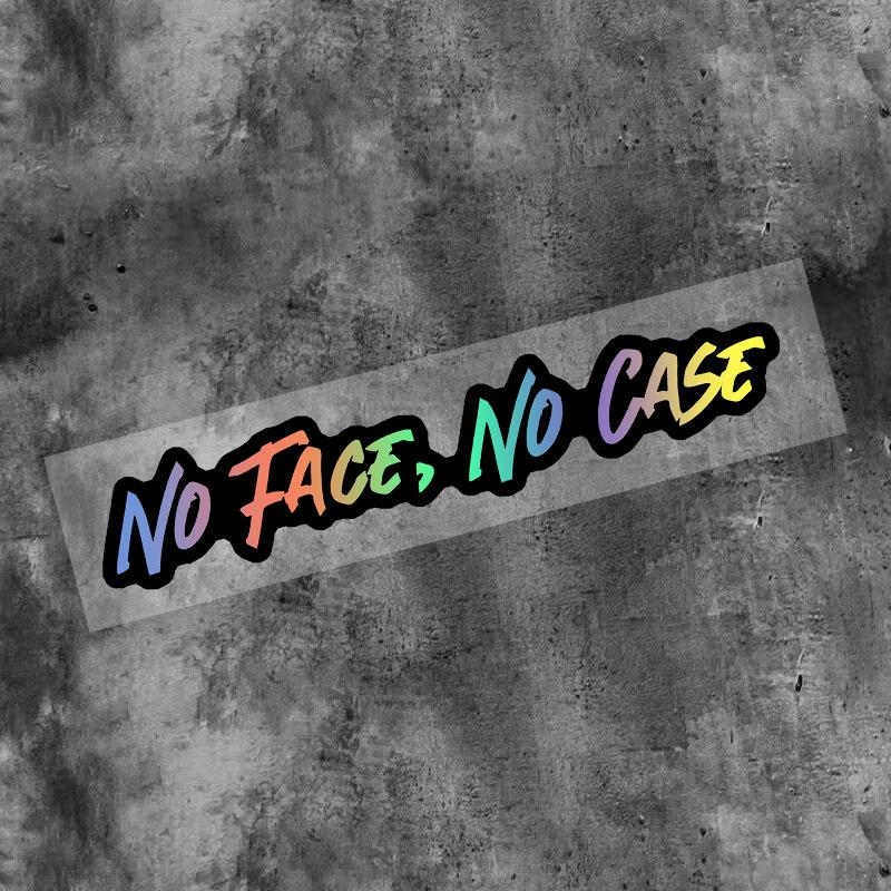 1PC NO FACE NO CASE Motorcycle helmet Stickers Waterproof Bicycle Top Tube Motorbike Fuel Tank Universal Durable Vinyl Decals