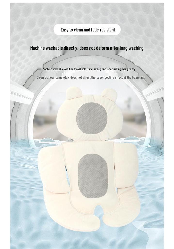 Newborn Baby Stroller Cushion Pad - Protective Cotton Seat Liner & Lumbar Support