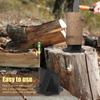 Compact Size Firewood Splitter High Carbon Steel Wood Splitter Safe Log Splitter  Outdoor Camping