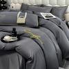 Luxurious Silky Ice Silk Embroidered Bedding Set