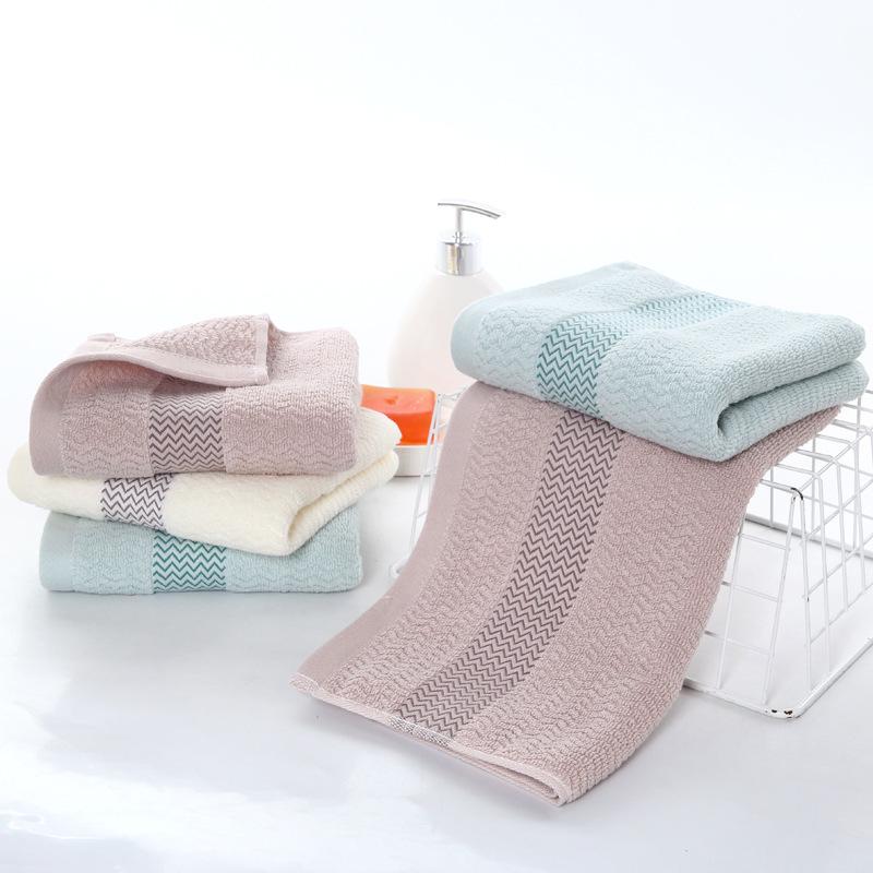 Pure Cotton Water Ripple Towel - Soft, Absorbent, and Gift-Ready. Personalized Embroidery Available.