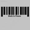 9x25cm 1pc New Made in France Flag Bar Code Car Funny Stickers PVC Decal Styling For Peugeot Citroen Renault Bugatti DS Dacia