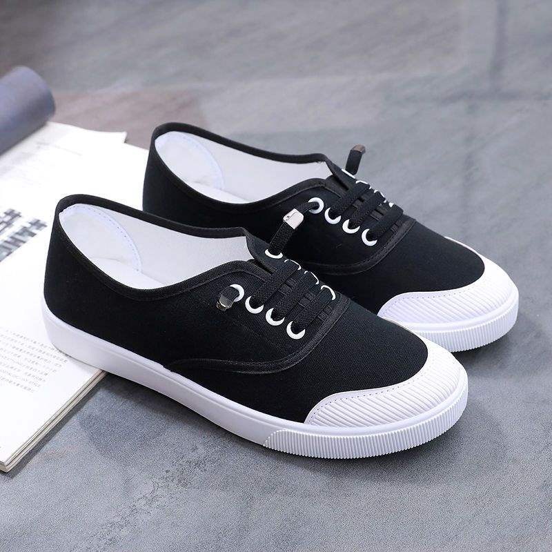 Canvas shoes spring lightweight soft-soled driving one-pedal cloth shoes