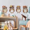 Adorable Owl Wall Stickers, Self-Adhesive Decor for Bedroom Entryway Home Decoration