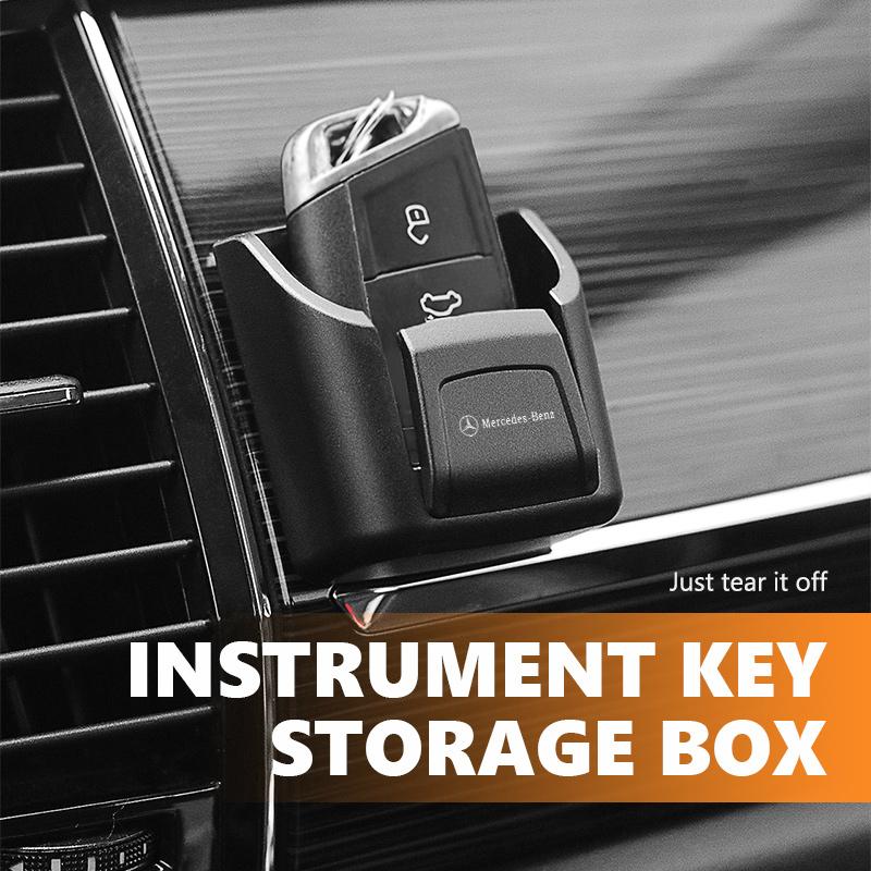 For Benz Car Key Holder Clip Interior Storage Box Dashboard Auto Organizer Accessories AMG CLA CLS C180 C200 W204 W205 Exclusive