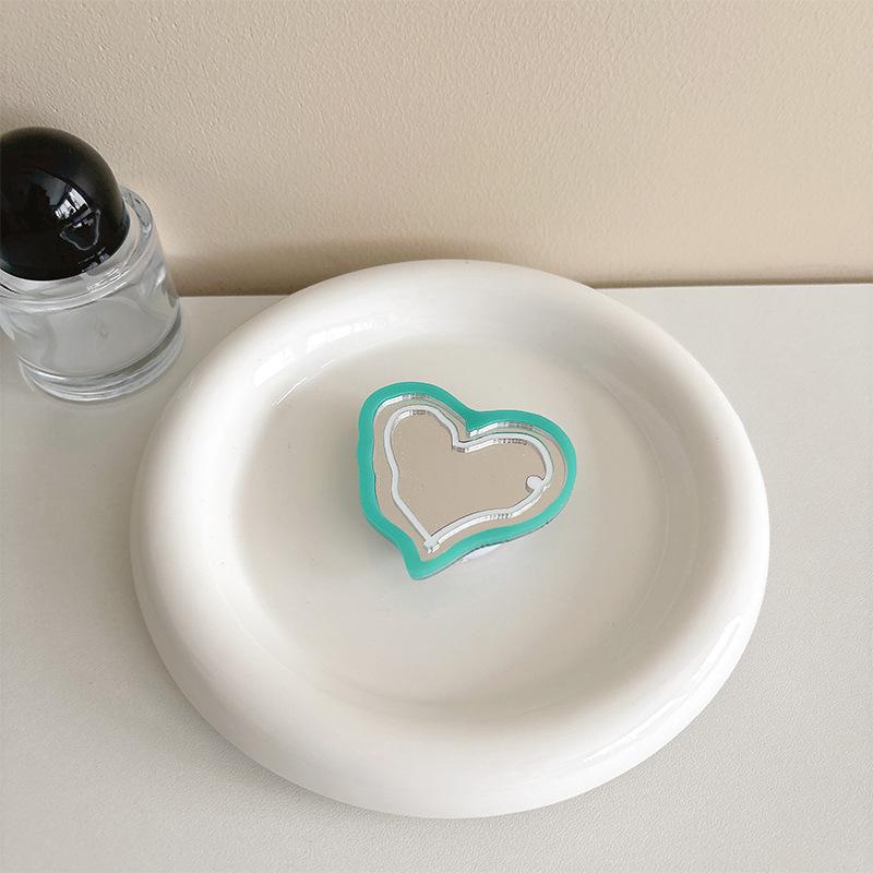 Color Love Mirror, Mobile Phone Case, Airbag Bracket, Simple Makeup Mirror, Niche Portable Portable Watch Drama Support