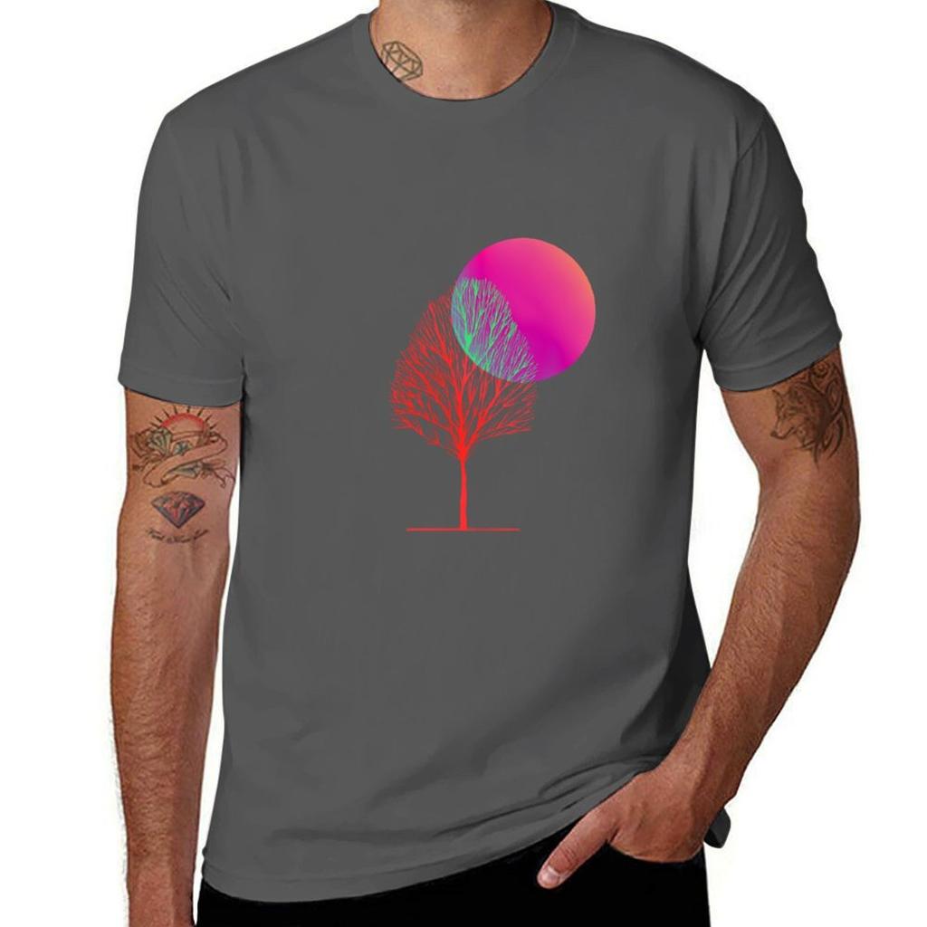 Winter Art In Image Tree TShirt Big And Tall Crew Neck Tee TShirt