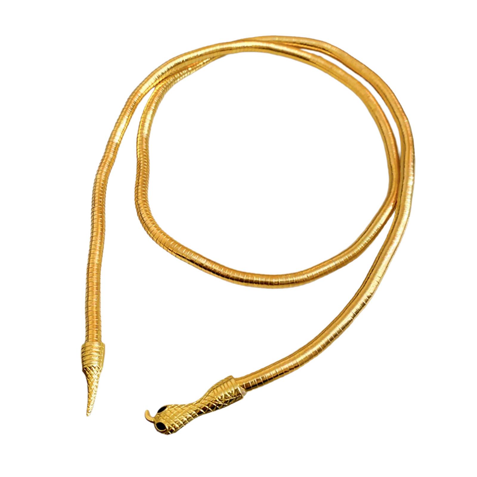 

Стильное золотистое или серебристое ожерелье-змейка, предлагающее универсальные варианты ношения для любителей моды золотой