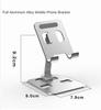 Universal All Aluminum Alloy Foldable Desk Phone Holder Mount Stand For Mobile Phone Holder For Tablet Desktop Metal Holder