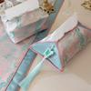 Embroidered Brocade Tissue Box for Tea Rooms