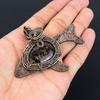 Copper Pink Tourmaline Gemstone Jewelry Pure Copper Wire Wrapped Handmade Pendant
