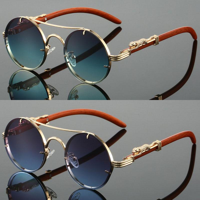 2 Pairs Per Set Round Sunglasses Fashion Vintage Double Bridge Gradient Multicolor Shades Women Luxury Design Casual Sun Glasses