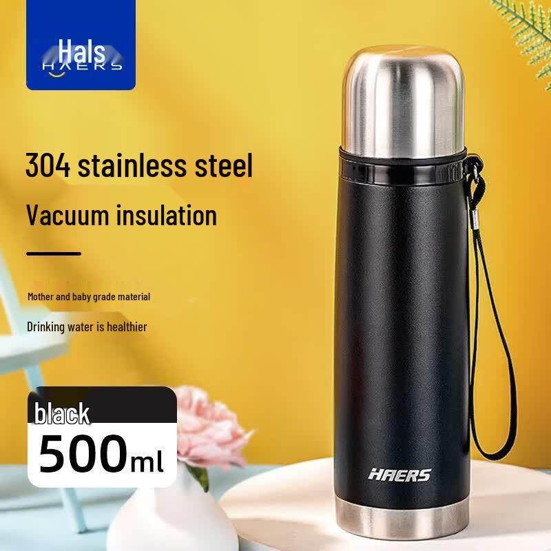 HAERS 304 Stainless Steel Portable Travel Mug