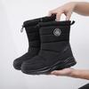 Processing Custom Men's High-top Waterproof and Non-slip Thickened Cotton Shoes Couple Medium and Long Women's Boots Warm Snow Boots