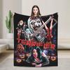 Retro Terrifier Blankets Horror Clown  Plush Funny Warm Throw Blanket For Bedspread Spring/Autumn