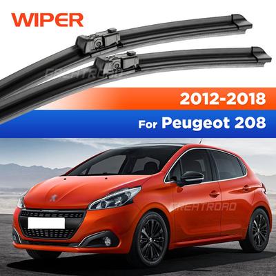 For Peugeot 208 2012-2018 2013 2014 2015 2016 2017 Wiper Front Wiper Blades Windshield Windscreen Window Brush 26"+16"