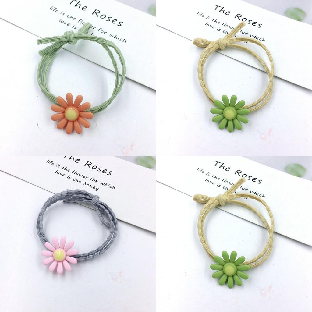 Beautiful Ins Women Daisy Hair Rope Headband With High-elastic Korean Rubber Band