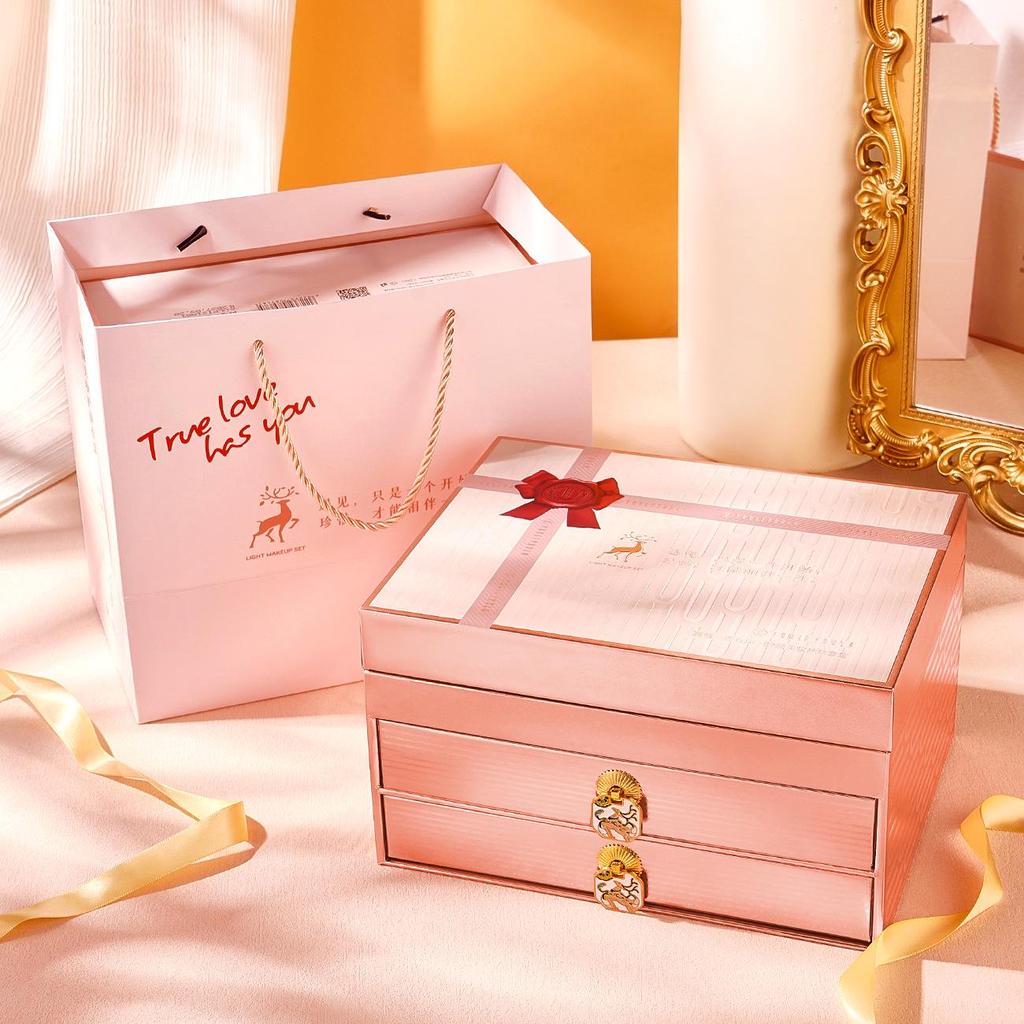 Yuli Yula 20-Piece Full Makeup Set - Deer Edition | Birthday, Best Friend, Couture, Wedding Gift Box