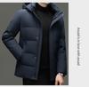 Men's Winter Goose Down Hooded Jacket - Stylish & Trendy 90% White Goose Down Filling
