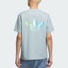 Adidas Originals Soft Comfortable Knitted Simple Short Sleeve Tee Men Tops Magic-Grey KC3122