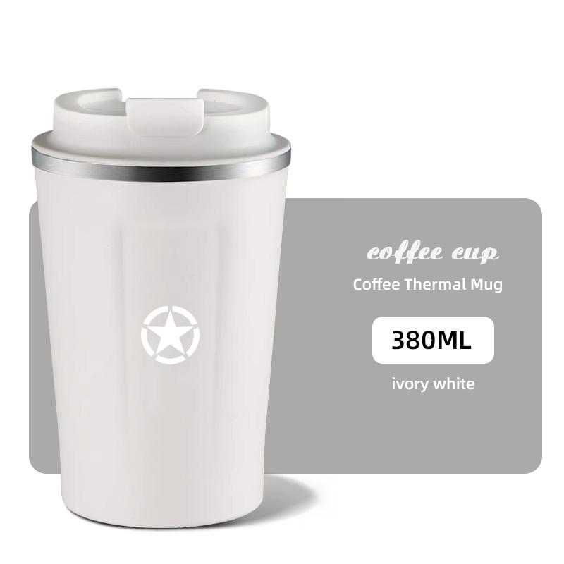 För Jeep 380ML Bärbar Bilkaffekopp Lasergraverat Bilmärke Isolerad Mugge För Jeep Wrangler Rubicon Renegade Compass Grand Cherokee