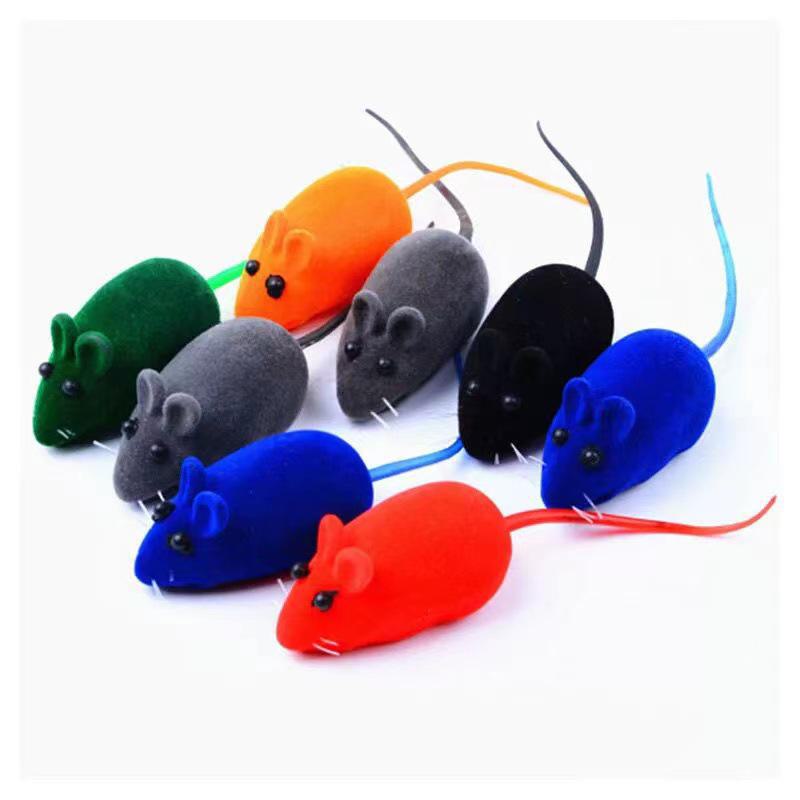 Feather Cat Toy Stick with Mint Ball and Colorful Mouse - Self-entertainment Cat Toy Supply