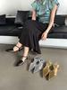 fashion Pointed Toe Women Sandals Black Silver Gold Summer Dress Shoes Thin Mid Heels Ankle Strap Party Pumps Casual Sexy Hollow Sandals