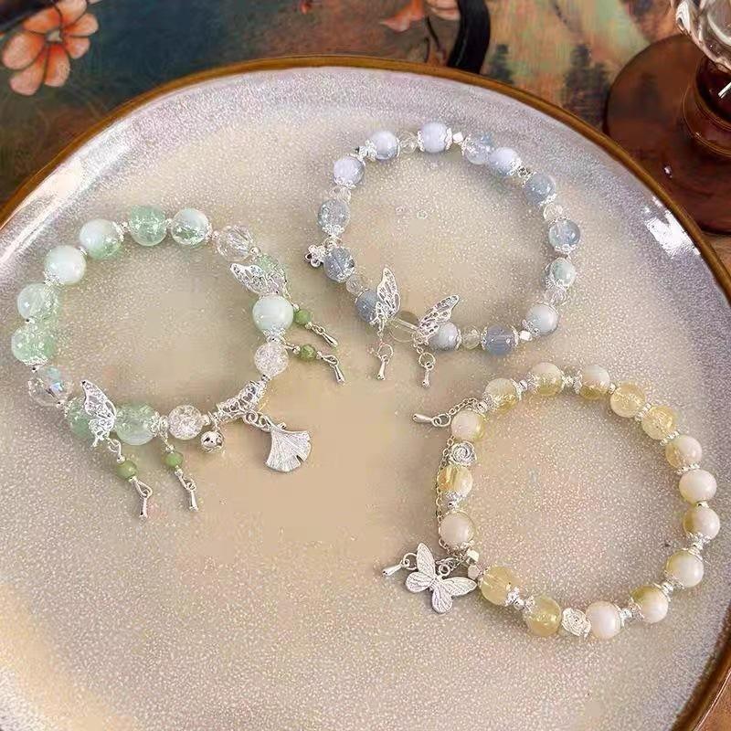 Alloy Summer Unique Womens Bracelet With Butterfly Tassel New Fashion Chinese