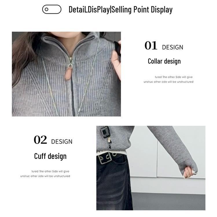 Dívčí pletený svetr na podzim zimu 2025 - Stylový zesílený top pro velké děti