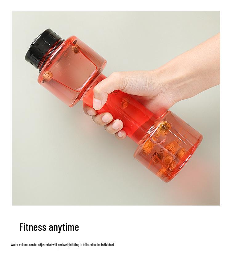 Creative 700ML Dumbbell Water Bottle - Stylish & Functional for Fitness & Students