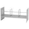 Plus Bookstand 60cm H-type, Wide, Silver, 89-275