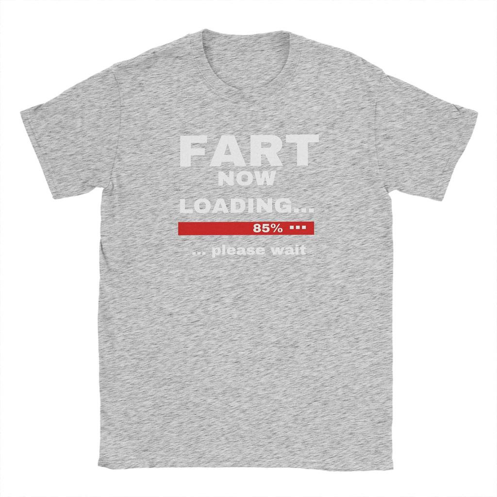 Warning Fart Now Loading TShirt Unisex Humorous 100 Cotton Tees Round Neck Short Sleeve T Shirt Plus Size Clothes