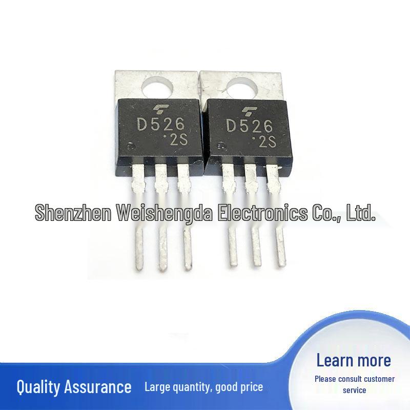 

D526 2SD526 MOSFET Transistor, TO-220 Package, 80V 4A