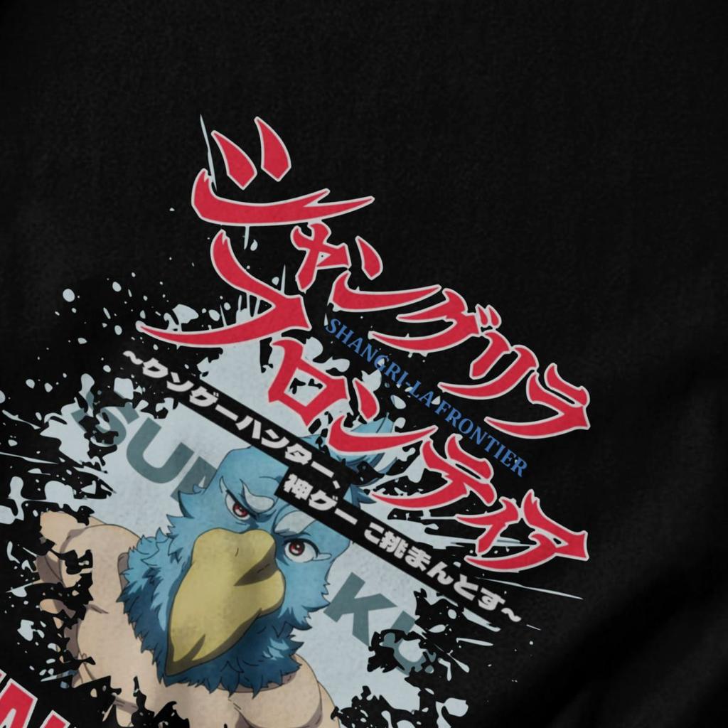 T-shirt da uomo Shangri La Frontier Anime Estate Y2K Grafica Qualità Abbigliamento Unisex T-shirt