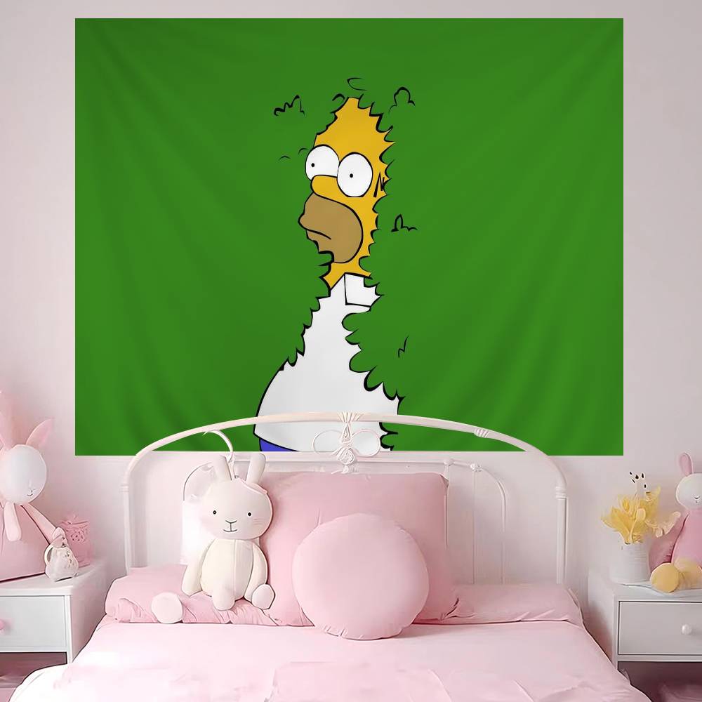 Cartoon The SSimpsons Colorful Tapestry Wall Hanging Bohemian Wall Tapestries Mandala Wall Hanging Sheets