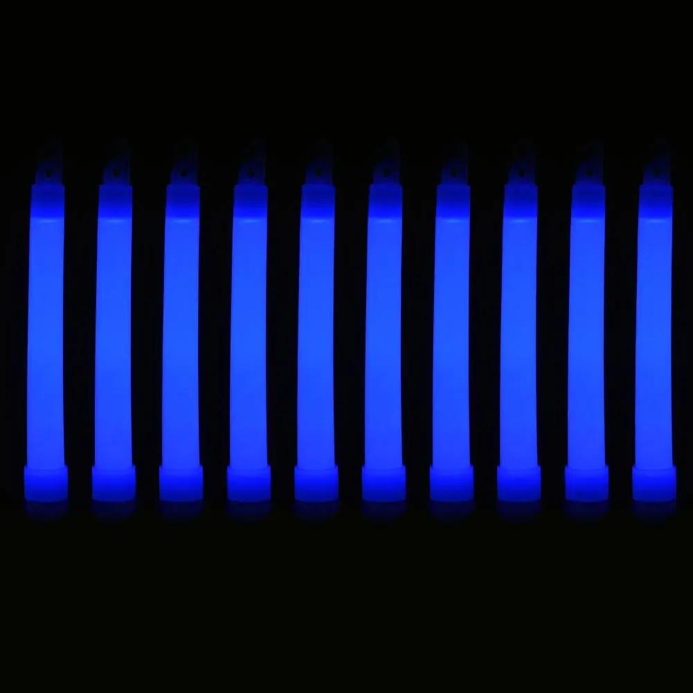 30pcs Glow Light Sticks Waterproof Military Concert Party Light Stick with Hook Camping Hiking Walking Festival Supplies