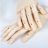 Right Left Wooden Hand Model Sketching Drawing Jointed Movable Fingers Mannequin