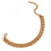 18K Gold-Plated Stainless Steel Paperclip and Rope Chain Bracelet for Women
