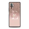 Phone Case For Xiaomi Redmi Note 14 13 12 5G 11 10 Pro Plus 4G 9S 9 14C 13C 12C 10C 9C 9A Soft TPU Cover Letter Pink Shiny M R