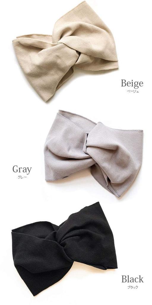 VINGTAINE Simple Wide Cross Solid Wide Turban Hair Hairband, Color, Hairband, Accessory, HB-111-GY