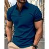 Frühlings- und Sommer-T-Shirt Herren Kurzarm Freizeit-Oberteil Mode-Poloshirt