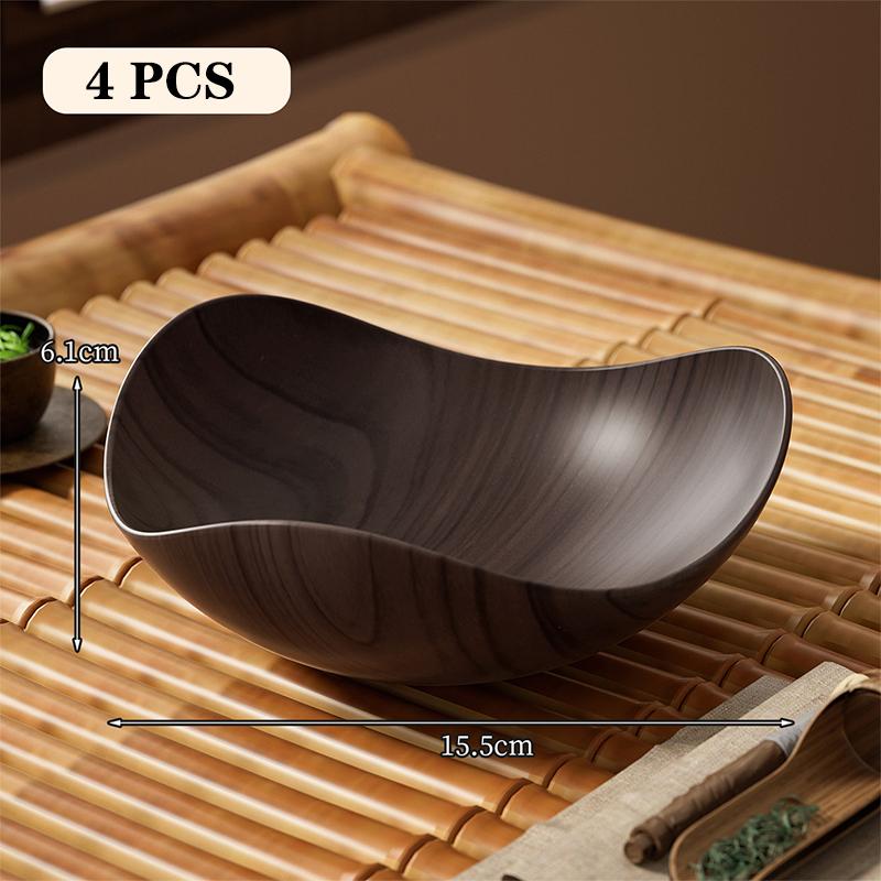 

4/8 шт. Пластиковая миска под дерево - Многофункциональная емкость для салата, фруктов, конфет для вечеринок, встреч, столовые принадлежности A1