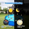 6pcs/Pack LED Warm/White/Colorful Solar Pool Lights for Framed Above Ground Pools Waterproof Swimming Pool Fence Decoration