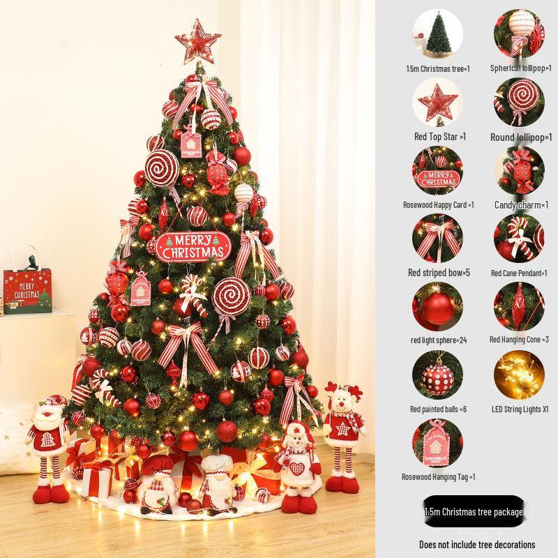 2025 Luxury Christmas Tree Ornament Set for Live Streaming and DIY Decoration