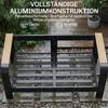 Garden Furniture Set Aluminum Seating Group for 4 People Water-Repellent Extra Deep with 2-Seater Sofa 2 Armchairs Side Table