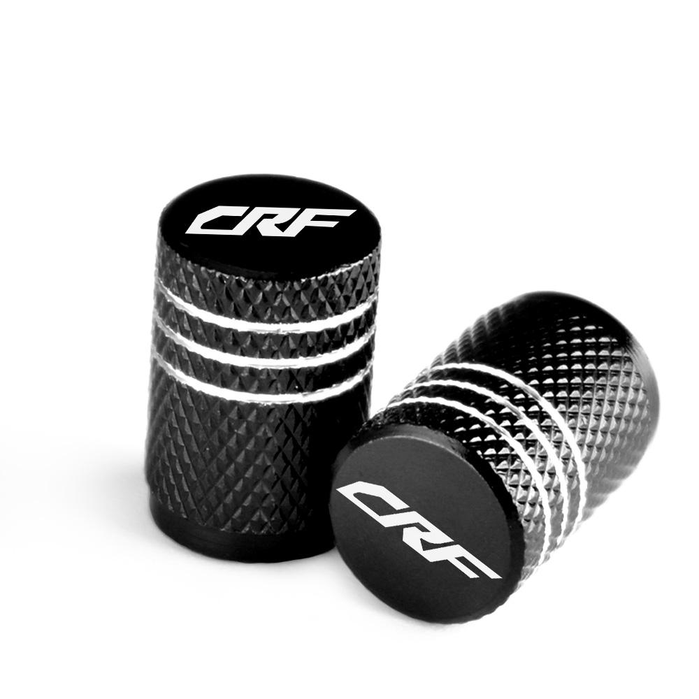 AAAKY1 CRF Motorcycle Tire Valve Air Port Stem Cover Cap Plug CNC Aluminum Accessories For Honda CRF250R CRF450R CRF450X CRF 250 450 R