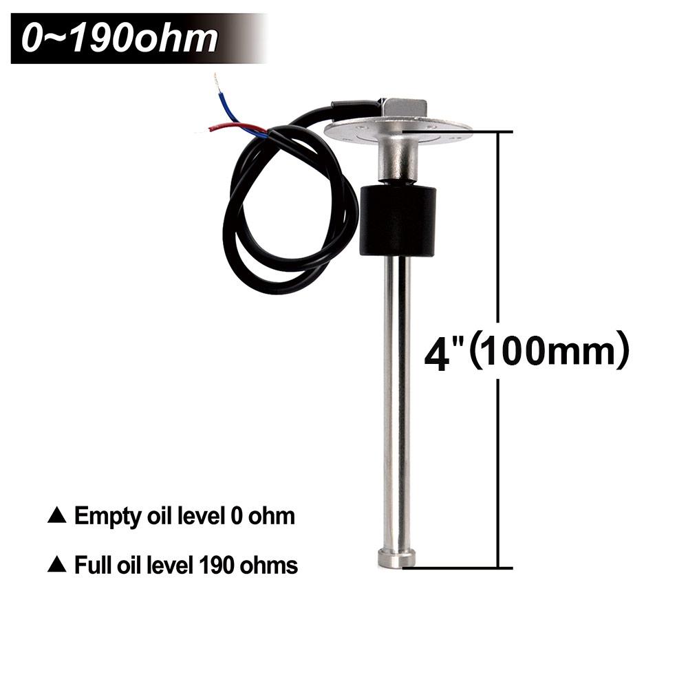 

0-190 Ом датчик уровня топлива/датчик уровня воды из нержавеющей стали A5 для автомобиля, лодки, индикатор уровня воды в баке, указатель уровня топлива