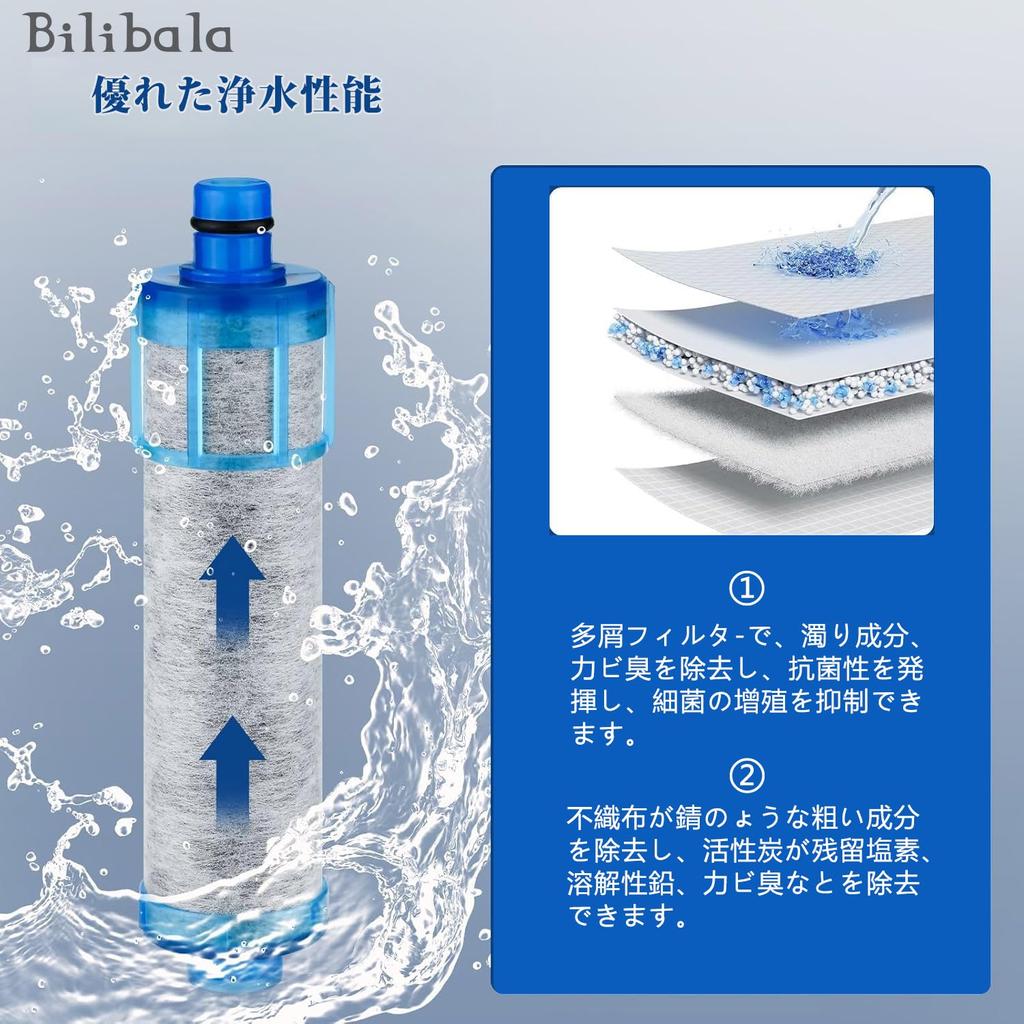 Replacement Water Purifier Cartridge Chlorine Removal Cartridge Faucet 3 Pieces Compatible Set of 3 JF-21-T All-in-one JF-21